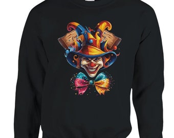 Clown Unisex Sweatshirt - Funny Gift Idea // Carnival // Halloween // Mardi Gras // Women's/Men's Sizes S - 5XL