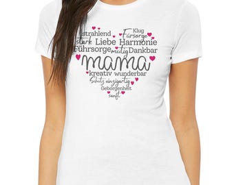 Mama Shirt für Geburtstag I Muttertag I Babyparty I für Muttertagsgeschenk Geburtstagsgeschenk Babypartygeschenk Schwangerschaftsgeschenk