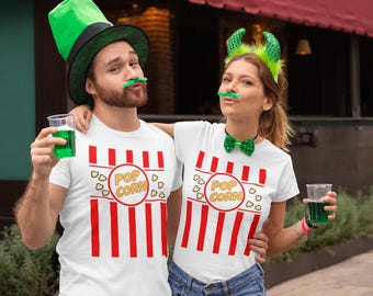 Popcorn Unisex T-Shirt | Carnival Party Shirt | Carnival Costume | Carnival Party | Gift Idea | Costume for Women, Men, and Others