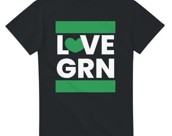 LOVE GREEN T-Shirt Sizes S-5XL Women Men Miscellaneous / Gift Idea / Green Traffic Light / Demonstration Climate Activist Green Politics / Shirt UNISEX