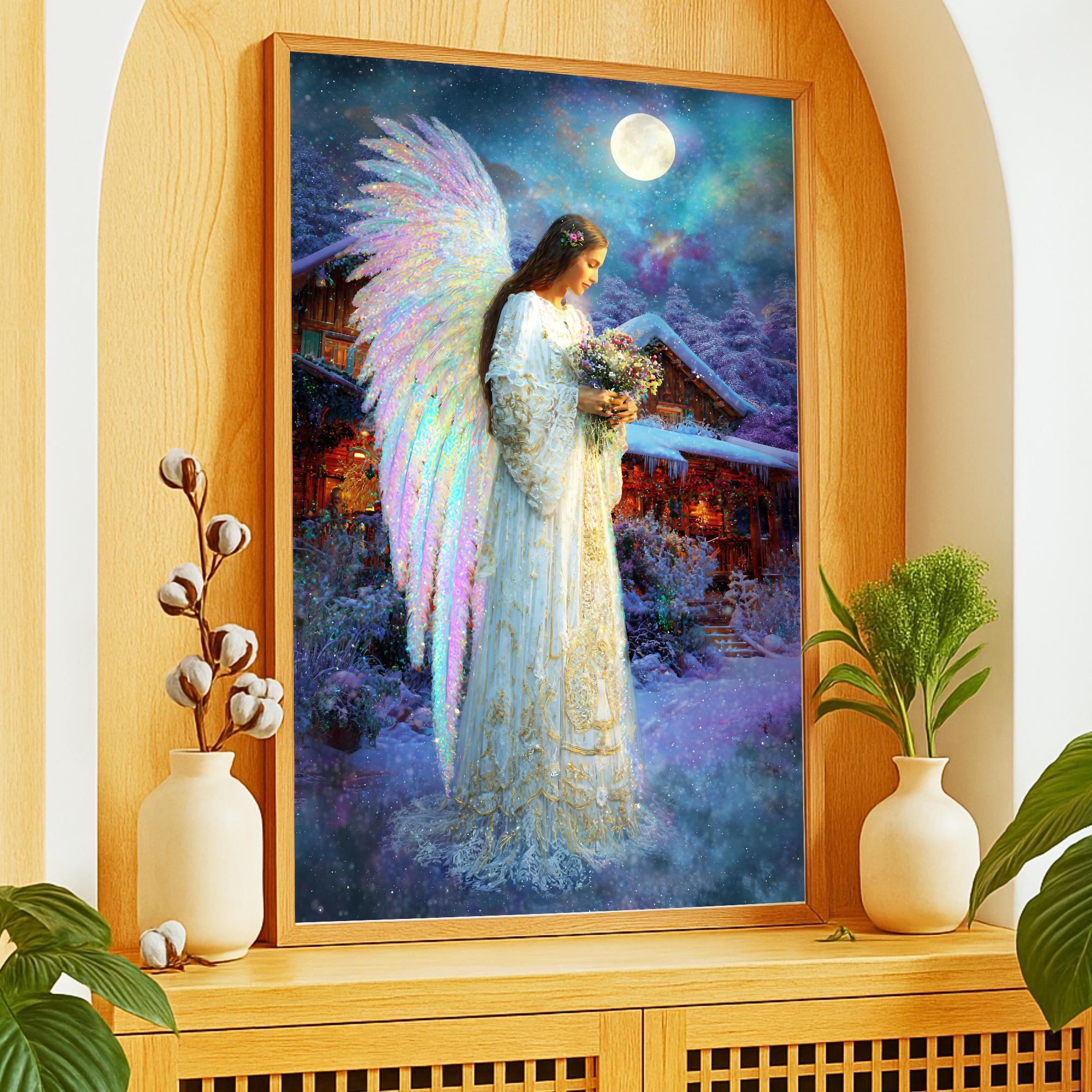 芸術品！天使 の翼 イタリア アンティークステンドグラス 流木アート クリスマス 芸術品！天使 の翼 イタリア アンティークステンドグラス 流木アート