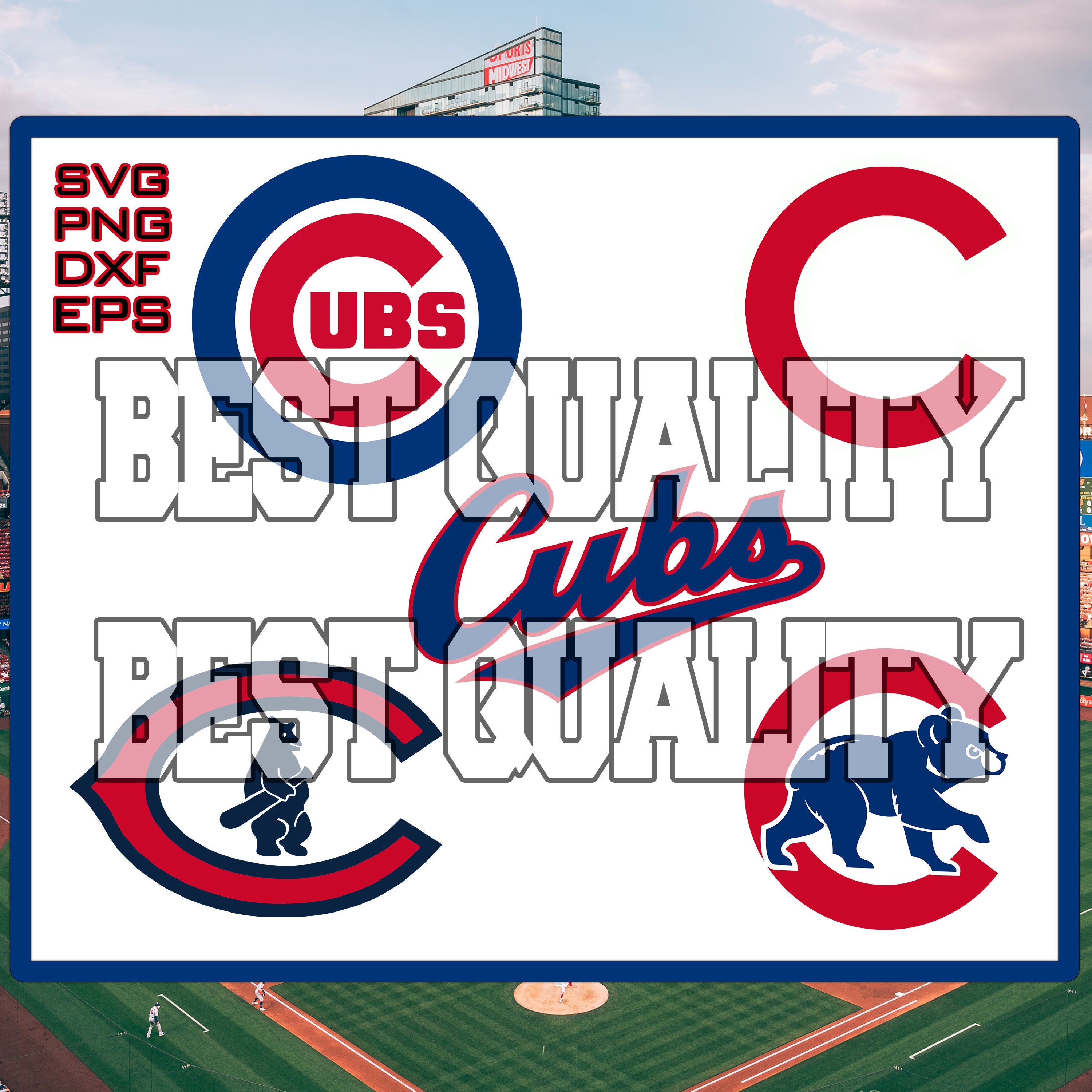 Chicago Cubss SVG PNG Svg Sports Files Svg for Cricut Etsy