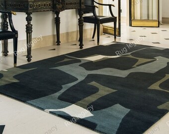 Modern Rug Hand-Tufted 100% Wool Handmade Area Rug Carpet for Home| Bedroom Rug| Living Room Rug|