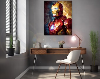 Iron Man fanart-poster | Afdrukbare muurkunst Avengers (digitale download)
