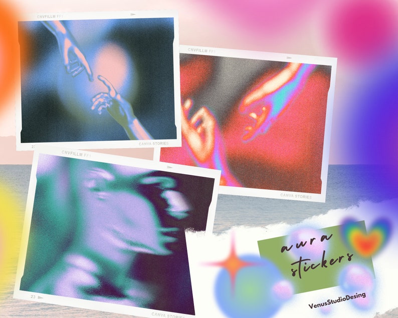 Aura Sticker Aura Photo Stickers Spiritual Stickers Trendy Aesthetic ...