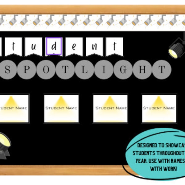 Student Spotlight Bulletin board kit Printable