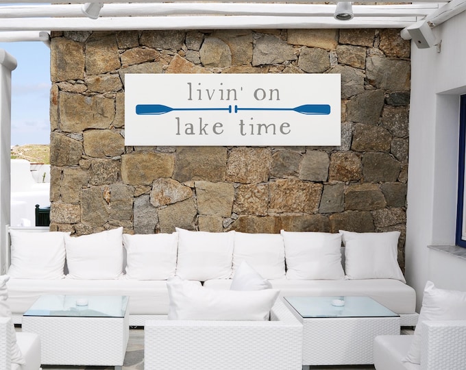 Gift For Lake Lover, Art For Above Bed, Minimalist Coastal Living Art, Blue And White Design, Calm Lakeside Decor, Golden Hour Lake Print