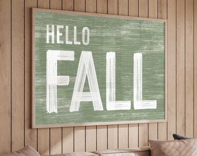 Fall Wall Art: Cozy Farmhouse Style (Multiple Sizes & Frames)