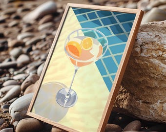 Aperol Spritz Wall Art – La Dolce Vita Italian Bar Decor Print