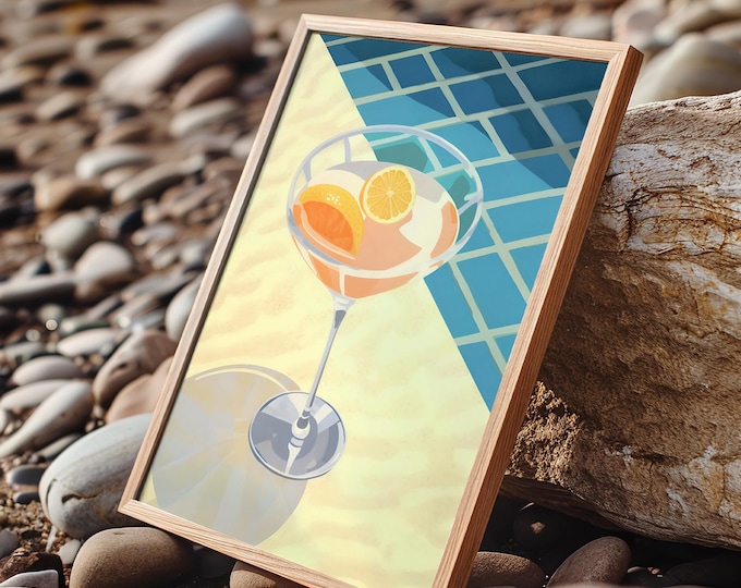 Aperol Spritz Wall Art – La Dolce Vita Italian Bar Decor Print