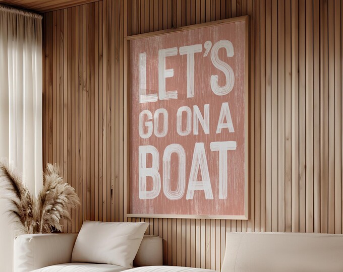 Coastal Boat Sign - Vintage Look for Beach House Decor