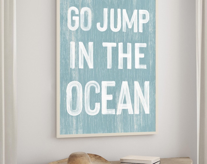 Beach House Decor, Coastal Decor, Modern Farmhouse, Nautical Wall Art, Faux Vintage Wood Canvas, Ocean Inspired Home Accent