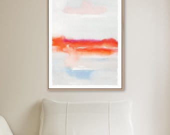 Abstract Coastal Wall Art: Neutral Colors (Canvas or Paper Prints)