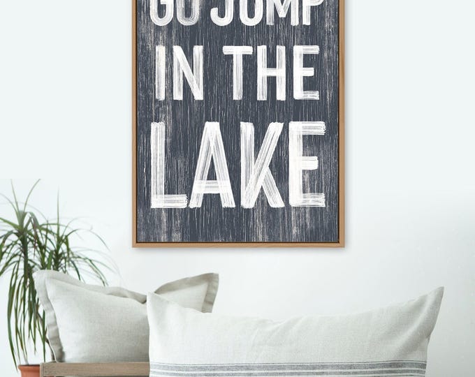 Lake House Wall Sign, Rustic Wood, Coastal Style (Multiple Sizes)