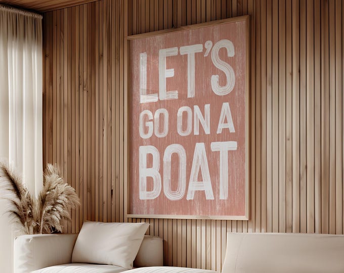 Coastal Boat Sign - Vintage Look for Beach House Decor