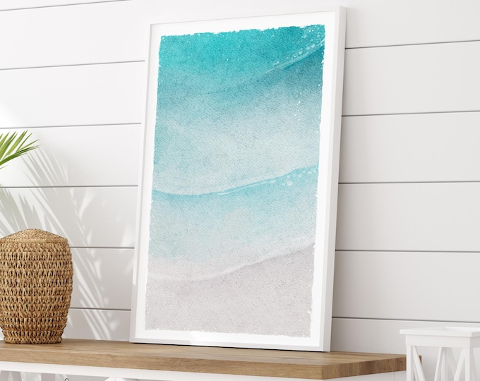 Seaside Canvas Print: Coastal Wall Art (Oversized, Boho Style)