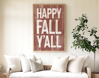 Framed Porch Sign, Autumn Rustic Harvest Distressed Canvas