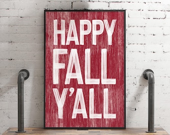 Farmhouse Harvest Wall Hanging - Rustic Fall Decor, Distressed Wood