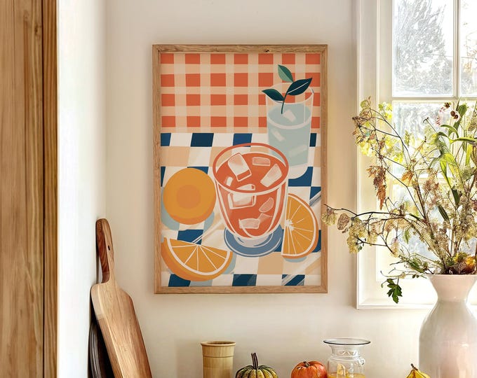 Citrus Cocktail Wall Art – La Dolce Vita Mediterranean Aperitivo Print