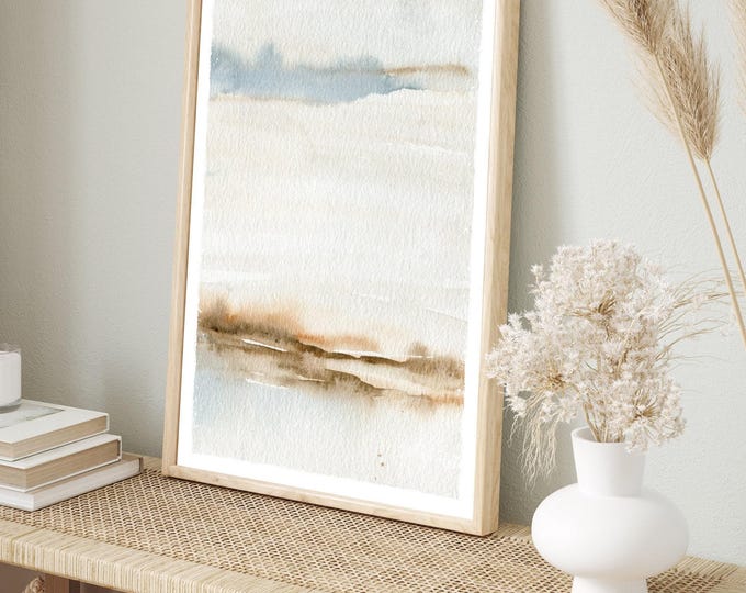 Coastal Canvas Wall Art, Waves and Sand (Oversized, Multiple Frames)