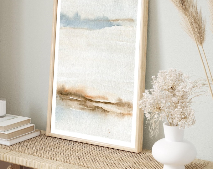 Coastal Canvas Wall Art, Waves and Sand (Oversized, Multiple Frames)