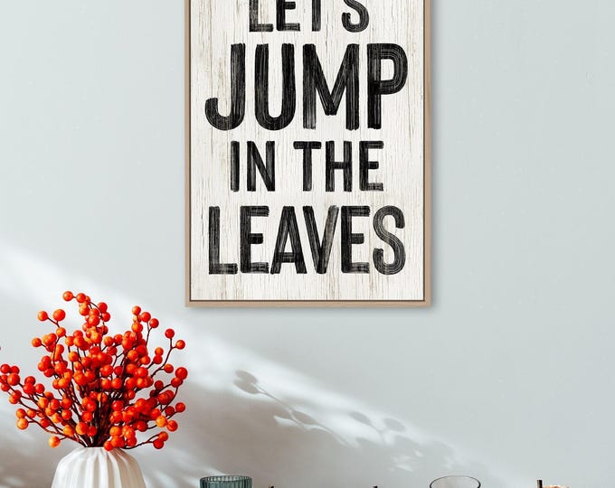 Autumn Wall Decor, Fall Wall Decor, Farmhouse Fall, Leafy Wood Sign, Cozy Seasonal Art, Harvest Home Decoration, Distressed Framed Hanging