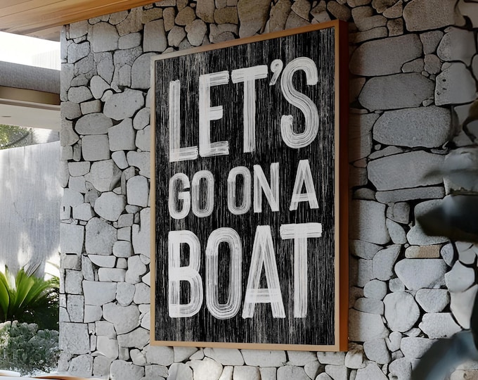 Nautical Rustic Wood Sign, Coastal Wall Art (Multiple Sizes Available)