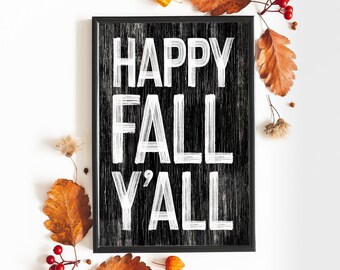 Happy Fall Art: Seasonal Rustic Wall Decor (Indoor & Outdoor)