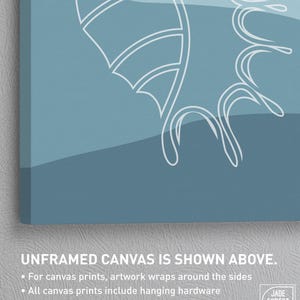 Conchas marinas y olas, arte abstracto para pared en gran formato, playa y olas, decoración playera. imagen 5