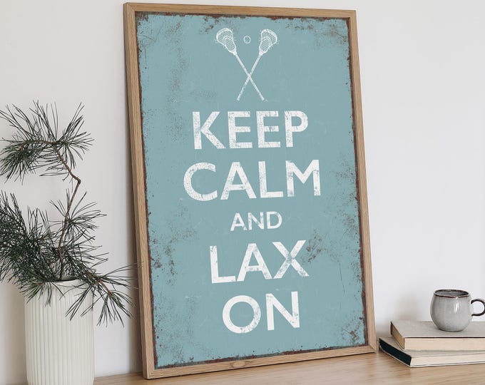 Vintage Lacrosse Wall Sign - Retro Home Decor