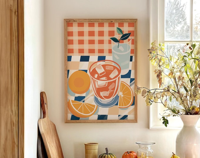 Citrus Cocktail Wall Art – La Dolce Vita Mediterranean Aperitivo Print