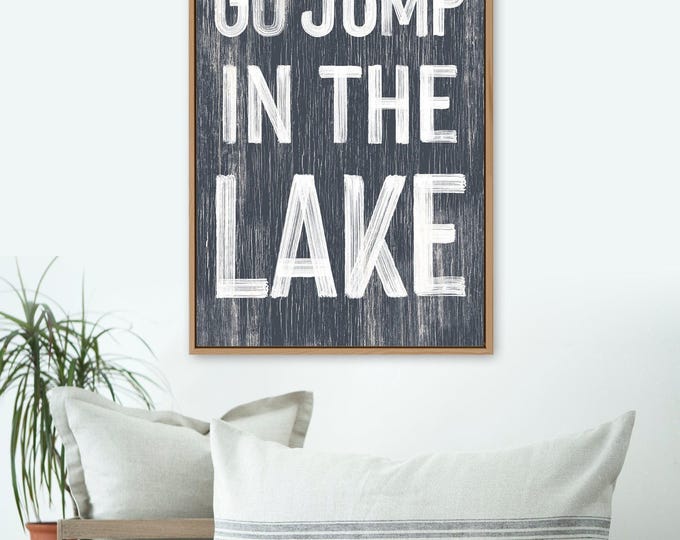 Lake House Wall Sign, Rustic Wood, Coastal Style (Multiple Sizes)