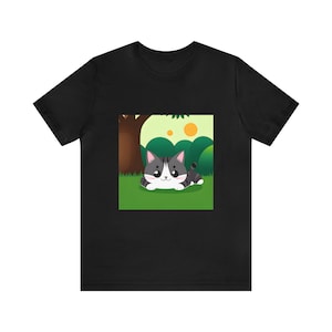 Sweet Cat design Unisex Jersey Short Sleeve Tee