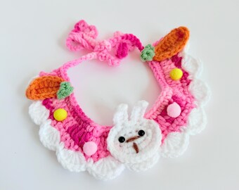 Cat Collar Necklace | Crochet | Knitted | Letterbox Gift | Handmade | Cat Lady | Fur Buddy | Accessories | New Pet | Friend | Bunny |