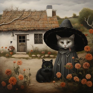witch cat cottage
