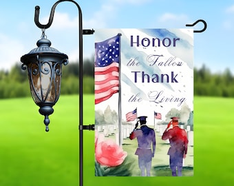 Patriot Day Garden Flag Design: Memorial Day PNG (Digital Download)