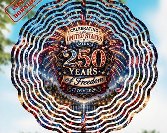 250 ans de liberté en Amérique, PNG, motif de sublimation de feux d'artifice patriotique