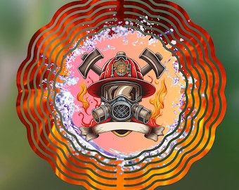 Diseño de sublimación de molinete de bombero: Bombero patriota PNG (descarga digital)