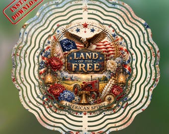 Pays de l'éolienne libre PNG, Patriotic Farmhouse Americana Design