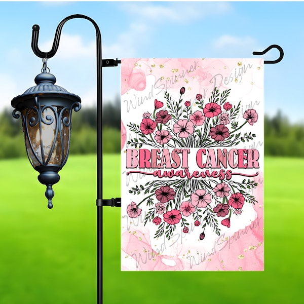 Breast Cancer Awareness Garden Flags - Etsy