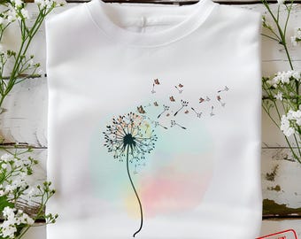 Sublimación de diente de león PNG, diente de león PNG, clipart de diente de león, diseño de camiseta de diente de león PNG, diseño de sublimación de taza de diente de león, descarga digital