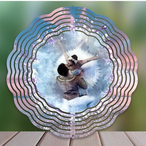 Ballet Wind Spinner Sublimation Design, Ballerina WindSpinner PNG for Sublimation, Watercolor Ballet 10in Wind spinner Png Digital Download