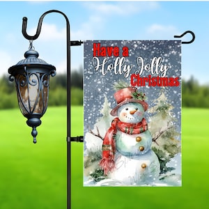 Have a Holly Jolly Christmas Garden Flag Sublimation Design, Marry Christmas  Garden Flag Design, 12x18 Garden Flag Png Digital Download