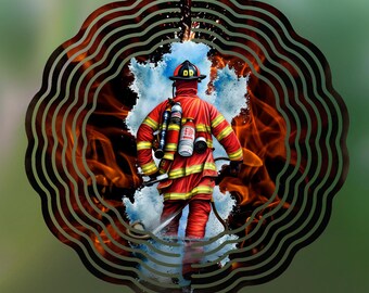 Diseño de sublimación de molinillo de viento de bombero, molinillo de viento de bombero PNG, nunca olvidaremos el PNG para sublimación, descarga digital de bombero