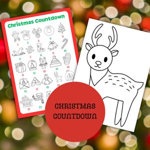 Christmas Countdown, Christmas Countdown Calendar, Countdown Calendar, Days Until Christmas Countdown, Kids Advent Calender, Advent Calendar