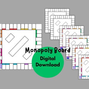 Monopoly, Monopoly-Vorlage, Monopoly Go, Monopoly-Spiel, Monopoly-Brett, Monopoly-Spiel, Benutzerdefiniertes Monopoly-Vorlagenspiel, Monopoly-bearbeitbares Tem
