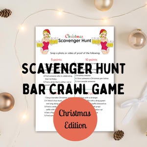 Bar Crawl de Navidad, Bar Crawl de cumpleaños, Búsqueda del tesoro para adultos, Búsqueda del tesoro en Bar Crawl, Juego de Bar Crawl de noche de mujeres, Crucero de Bar Crawl
