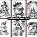48 Printable Creepy Halloween Coloring Pages Creepy Halloween - Etsy