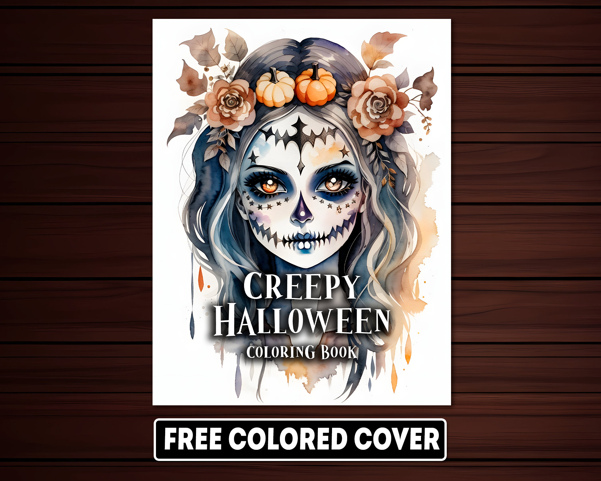48 Printable Creepy Halloween Coloring Pages Creepy Halloween Etsy