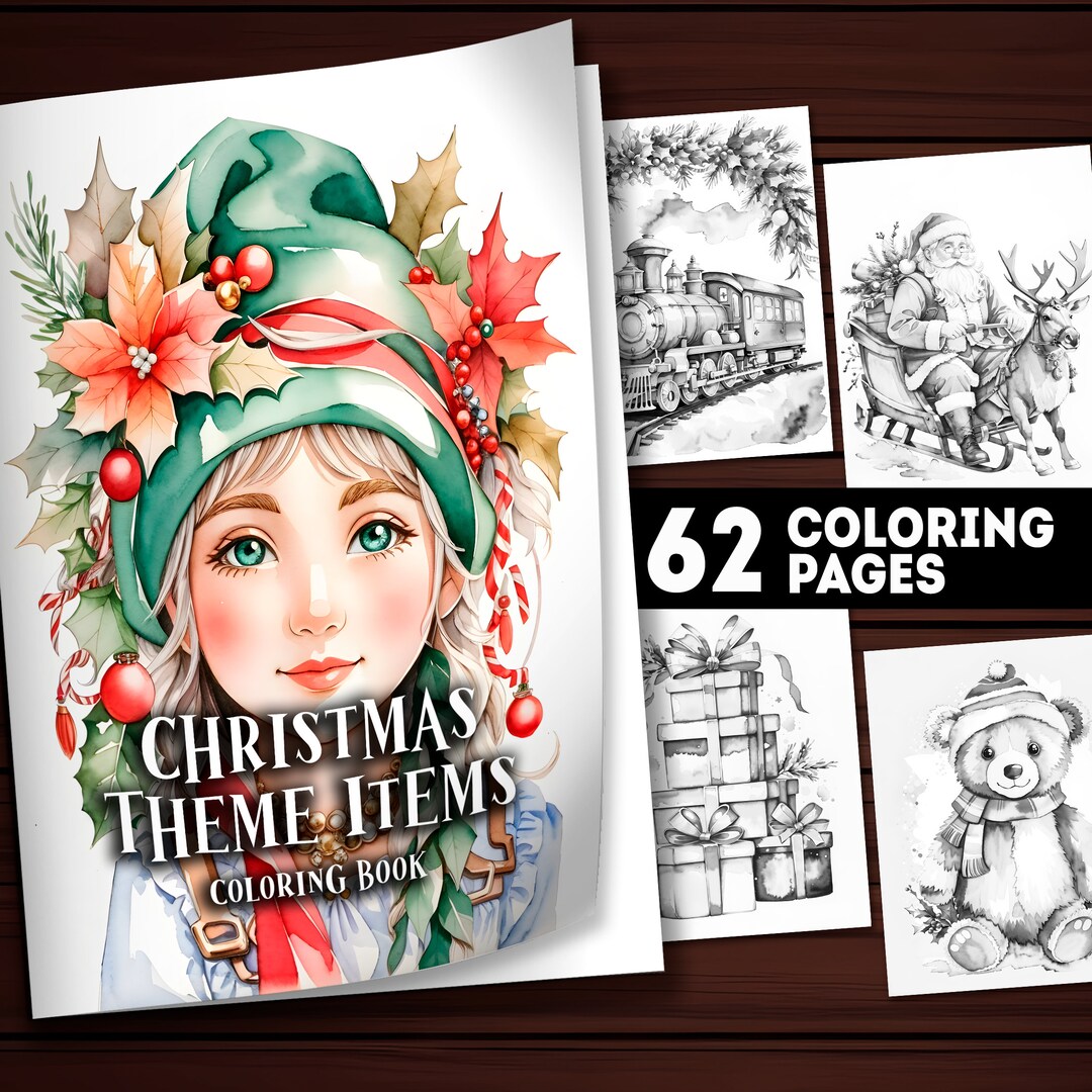 62 Printable Christmas Coloring Pages Christmas Theme Items Coloring
